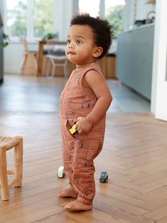 Baby-Salopette, jumpsuit-Babyset jongen van linnen en katoen