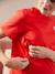 T-shirt à message grossesse et allaitement en coton bio Rouge - vertbaudet enfant 
