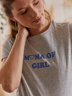 Zwangerschapskleding-Borstvoeding-T-shirt met tekst, zwangerschap en borstvoeding, van biologisch katoen