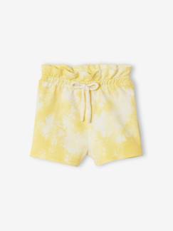 Baby-Short-Korte broek voor baby's met tie and dye effect van molton
