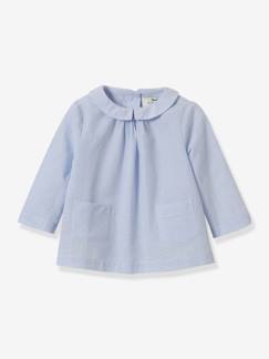 Baby-Overhemd, blouse-CYRILLUS micro-geruit baby-guimpe