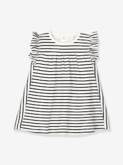 Bébé-Robe body rayée marinière en coton bio bébé - PETIT BATEAU