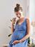 Robe fines bretelles gaze de coton grossesse et allaitement blanc+Bleu - vertbaudet enfant 