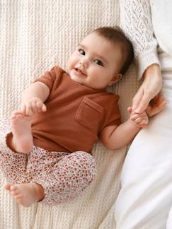 Baby-Legging-Effen geribbelde legging voor baby