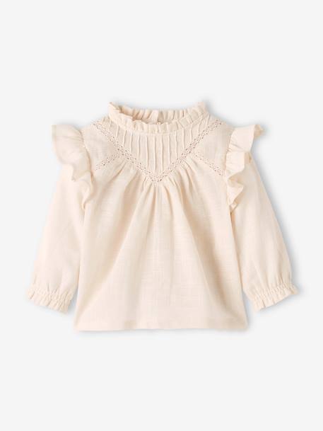 Bébé-Blouse volantée bébé en tissu flammé