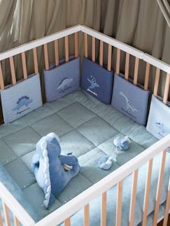 Linnengoed en decoratie-Baby beddengoed-Kinderbedbumper / boxbumper KLEINE DINO Oeko-Tex®.