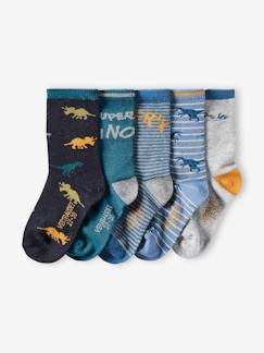 Jongens-Ondergoed-Sokken-Set van 5 paar dinosaurus sokjes voor jongens