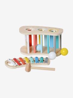 Speelgoed-2-in-1 tap tap xylofoon van hout