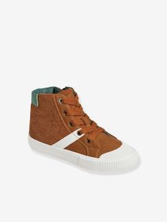 Chaussures-Chaussures garçon 23-38-Baskets montantes lacées et zippées garçon