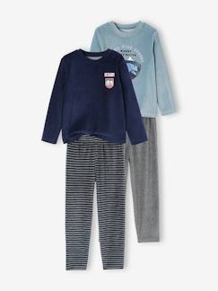 -Lot de 2 pyjamas "nature" en velours garçon BASICS