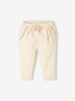 Pantalon bébé fille molleton  - vertbaudet enfant
