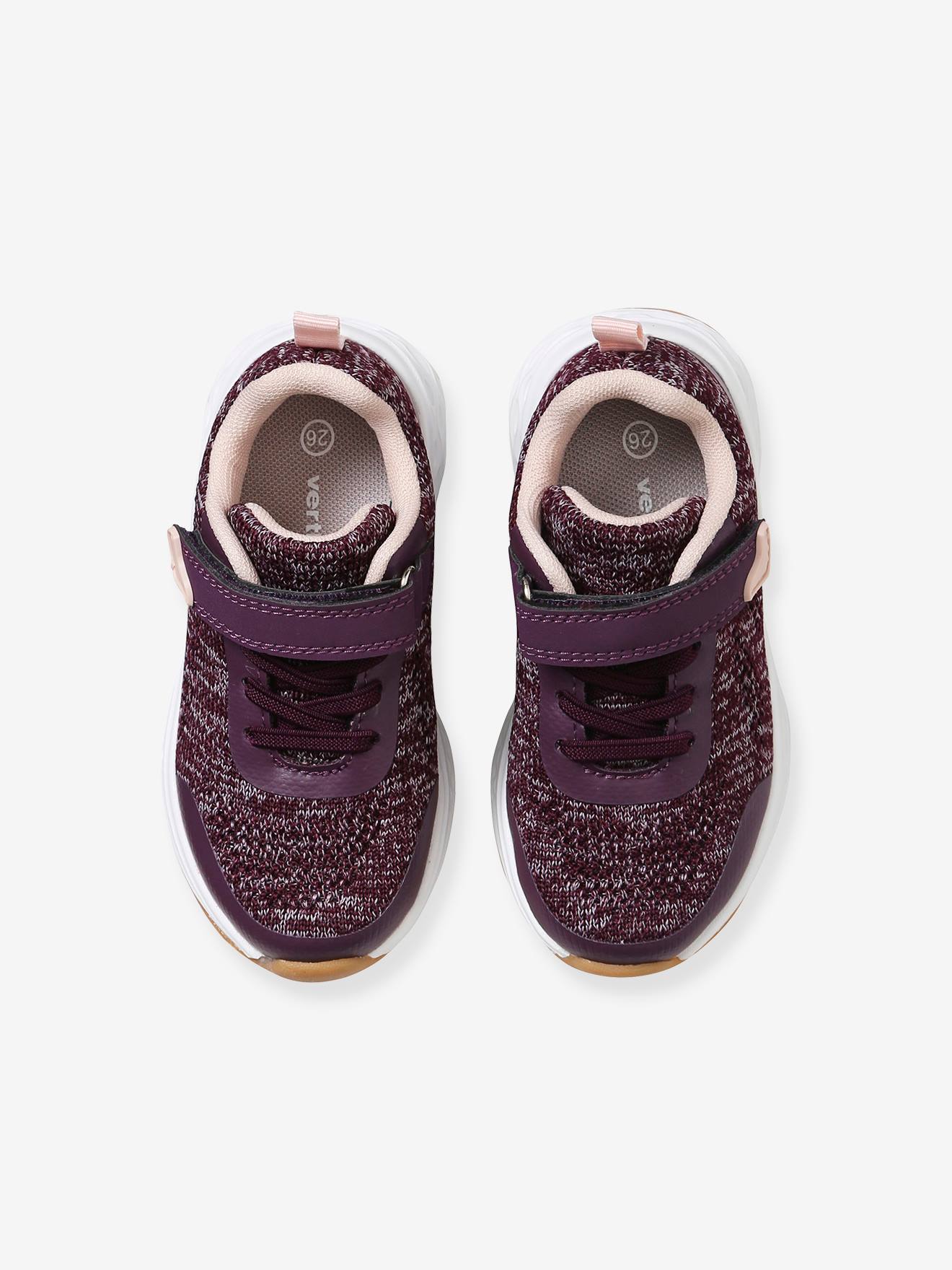 Ecologisch verantwoorde sneakers voor meisjes - grijs/roze, Schoenen