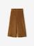 Wijde, fluwelen broek voor meisjes antraciet+bruin+chocoladebruin+grijsblauw+kaki+pruim+rozen+zachtpaars - vertbaudet enfant 