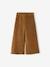 Wijde, fluwelen broek voor meisjes antraciet+bruin+chocoladebruin+grijsblauw+kaki+pruim+rozen+zachtpaars - vertbaudet enfant 