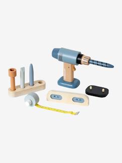 Speelgoed-Boormachine en schroevendraaier en toebehoren van FSC¨-hout