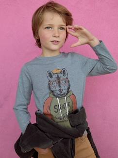 Garçon-T-shirt, polo, sous-pull-T-shirt fun motif animal crayonné garçon