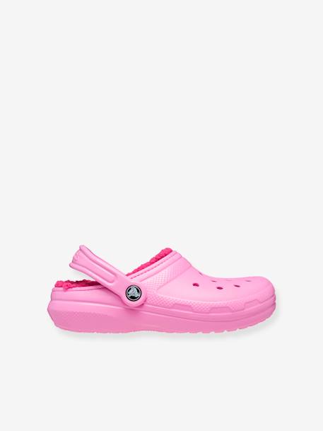 Sabots fourrés enfant Classic Lined Clog K CROCS (TM) bleu+rose - vertbaudet enfant 