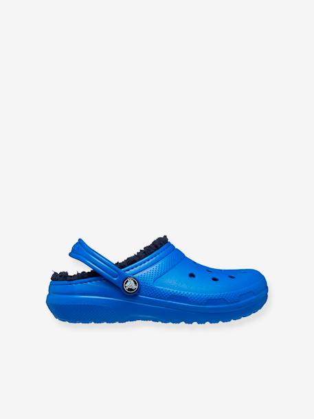 Sabots fourrés enfant Classic Lined Clog K CROCS (TM) bleu+rose - vertbaudet enfant 