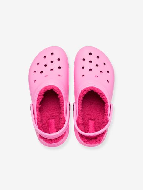 Sabots fourrés enfant Classic Lined Clog K CROCS (TM) bleu+rose - vertbaudet enfant 