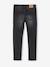 Jean slim MorphologiK 'waterless' fille tour de hanches MEDIUM avec usures BLEU FONCE DELAVE+Brut+denim black+GREY DENIM - vertbaudet enfant 