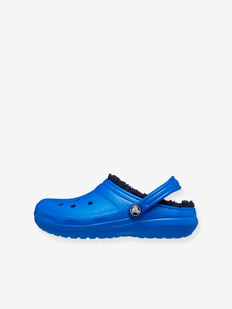 Sabots fourrés enfant Classic Lined Clog K CROCS (TM) bleu+rose - vertbaudet enfant 