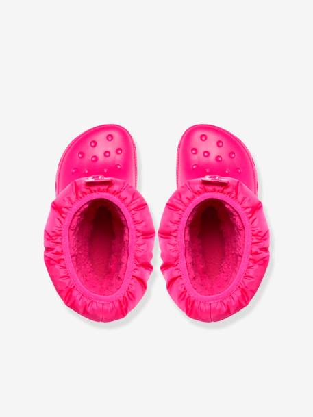 Bottes bébé Classic Neo Puff Boot T CROCS (TM) encre+rose - vertbaudet enfant 