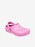 Sabots fourrés enfant Classic Lined Clog K CROCS (TM) bleu+rose - vertbaudet enfant 