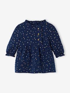 Bébé-Robe, jupe-Robe en gaze de coton bébé ouverture décalée