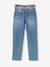 Jean style paperbag et sa ceinture fleurie fille denim brut+denim gris+noir+stone - vertbaudet enfant 
