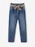 Jean style paperbag et sa ceinture fleurie fille denim brut+denim gris+noir+stone - vertbaudet enfant 