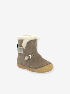 Schoenen-Baby schoenen 17-26-Loopt meisje 19-26-Leren enkellaarsjes voor babymeisjes So Windy KICKERS® 1ste stapjes