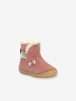 Schoenen-Baby schoenen 17-26-Loopt meisje 19-26-Leren enkellaarsjes voor babymeisjes So Windy KICKERS® 1ste stapjes