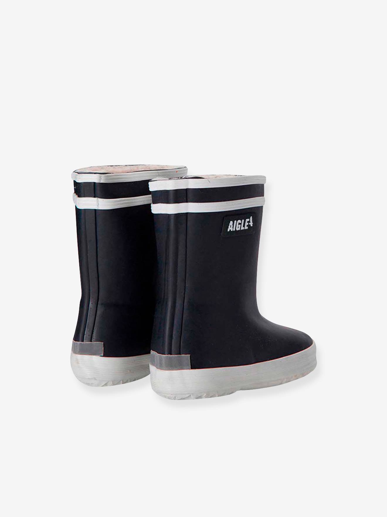 Bottes de pluie b b Baby Flac Fur AIGLE marine Chaussures