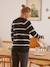 Pull maille perlée grossesse et allaitement Rayé noir et beige+Vert olive - vertbaudet enfant 
