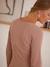 Gekruist T-shirt met V-hals, voor zwangerschaps- en borstvoeding Antracietgrijs+Roze - vertbaudet enfant 