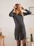 Robe tube en maille grossesse et allaitement Noir - vertbaudet enfant 