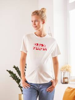 Zwangerschapskleding-T-shirt-Zwangerschaps- en borstvoedingsshirt met tekst