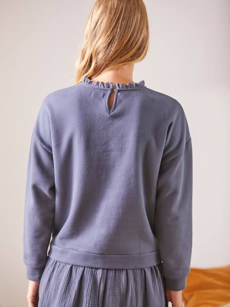 Robe courte bi-matière grossesse et allaitement Gris anthracite - vertbaudet enfant 