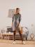 Robe-pull grossesse et allaitement Gris Anthracite+Rayé noir et blanc - vertbaudet enfant 
