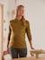 Pull maille perlée grossesse et allaitement Rayé noir et beige+Vert olive - vertbaudet enfant 
