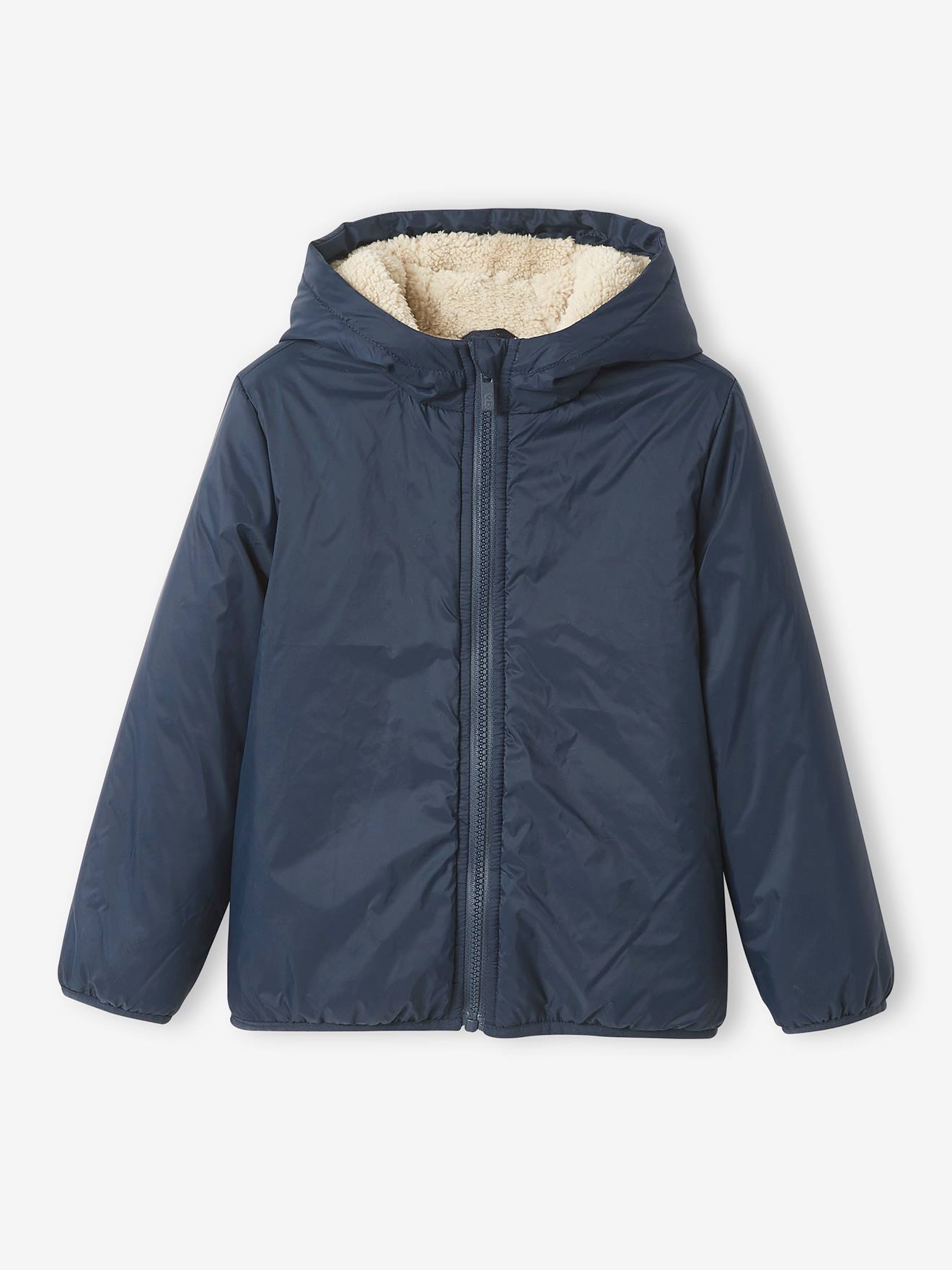 Mimixiong Blouson Manteau Enfant Garçon Capuche Tricot Veste Polaire Bébé
