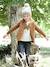 Jean slim MorphologiK 'waterless' fille tour de hanches MEDIUM avec usures BLEU FONCE DELAVE+Brut+denim black+GREY DENIM - vertbaudet enfant 