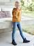 Jean slim MorphologiK 'waterless' fille tour de hanches MEDIUM avec usures BLEU FONCE DELAVE+Brut+denim black+GREY DENIM - vertbaudet enfant 