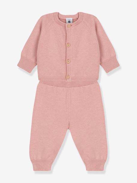 Bébé-Ensemble 2 pièces bébé en tricot laine et coton