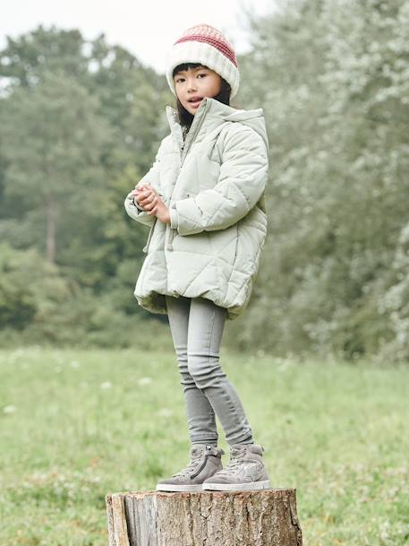 Jean slim MorphologiK 'waterless' fille tour de hanches MEDIUM avec usures BLEU FONCE DELAVE+Brut+denim black+GREY DENIM - vertbaudet enfant 