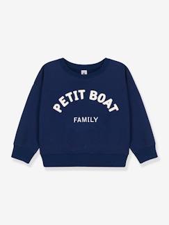Jongens-Trui, vest, sweater-Kindersweater van joggingstof PETIT BATEAU biologisch katoen