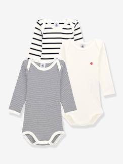 Bébé-Body-Lot de 3 bodies manches longues PETIT BATEAU