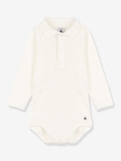 Bébé-Body-Body manches longues col polo en coton bio PETIT BATEAU