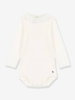 Bébé-Body-Body manches longues à collerette en coton bio PETIT BATEAU