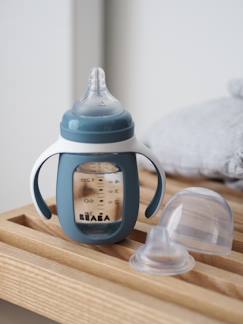 Verzorging-Baby eet en drinkt-Eetservies-Leerfles/tas 2 in 1 (210 ml) BEABA van glas